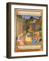 Agony in the Garden, Panel Three of the Silver Treasury of Santissima Annunziata, c.1450-53-Fra Angelico-Framed Giclee Print