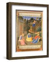 Agony in the Garden, Panel Three of the Silver Treasury of Santissima Annunziata, c.1450-53-Fra Angelico-Framed Giclee Print