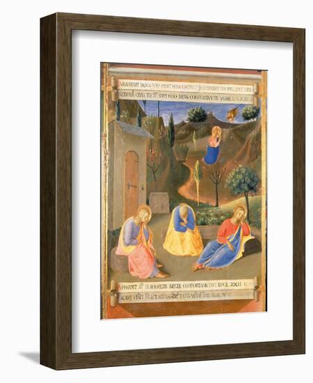 Agony in the Garden, Panel Three of the Silver Treasury of Santissima Annunziata, c.1450-53-Fra Angelico-Framed Giclee Print