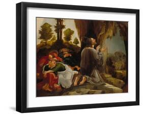 Agony in the Garden (Part of a Winged Altarpiece), about 1530-Wolf Huber-Framed Giclee Print