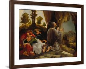 Agony in the Garden (Part of a Winged Altarpiece), about 1530-Wolf Huber-Framed Giclee Print