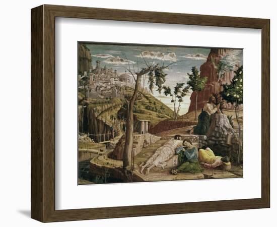 Agony in the Garden (St. Zeno Altarpiece Detail)-Andrea Mantegna-Framed Giclee Print