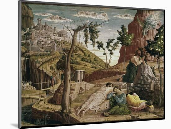 Agony in the Garden (St. Zeno Altarpiece Detail)-Andrea Mantegna-Mounted Giclee Print