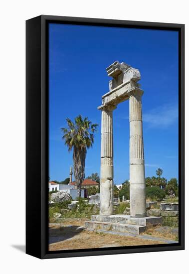 Agora, Kos City, Kos, Dodecanese, Greek Islands, Greece, Europe-null-Framed Stretched Canvas