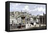 Agora, or Market Area, of Ancient Athens, with a Backdrop of the Acropolis-null-Framed Stretched Canvas