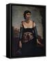 'Agostina', 1866-Jean-Baptiste-Camille Corot-Framed Stretched Canvas