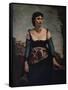'Agostina', 1866-Jean-Baptiste-Camille Corot-Framed Stretched Canvas