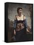 Agostina, 1866-Jean-Baptiste-Camille Corot-Framed Stretched Canvas