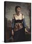 Agostina, 1866-Jean-Baptiste-Camille Corot-Stretched Canvas