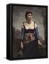 Agostina, 1866-Jean-Baptiste-Camille Corot-Framed Stretched Canvas