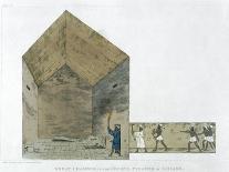 Forced Passage in the Second Pyramid of Ghizeh, Egypt, 1820-Agostino Aglio-Giclee Print