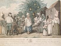 West Indian Man of Colour, Directing Two Carib Women with a Child, c.1780-Agostino Brunias-Giclee Print