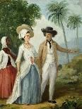 West Indian Creole Woman with Her Black Servant, c.1780-Agostino Brunias-Giclee Print