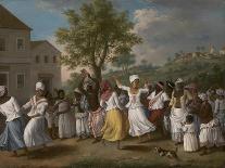 West Indian Man of Colour, Directing Two Carib Women with a Child, c.1780-Agostino Brunias-Giclee Print