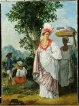 West Indian Creole Woman with Her Black Servant, c.1780-Agostino Brunias-Giclee Print