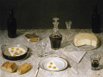 Still Life with Eggs, Bread, Cheese and Wine, Museo Imperial, Petropolis, Rio de Janeiro, Brazil-Agostino Jose Da Mota-Giclee Print