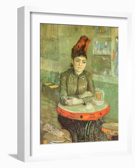 Agostino Segatori Sitting in the Cafe, 1887-Vincent van Gogh-Framed Giclee Print