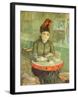 Agostino Segatori Sitting in the Cafe, 1887-Vincent van Gogh-Framed Giclee Print