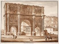 The Porta Capena or Porta San Sebastiano, 1833-Agostino Tofanelli-Giclee Print