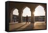 Agra Fort at Sunset, UNESCO World Heritage Site, Agra, Uttar Pradesh, India, Asia-Ben Pipe-Framed Stretched Canvas