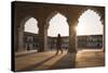 Agra Fort at Sunset, UNESCO World Heritage Site, Agra, Uttar Pradesh, India, Asia-Ben Pipe-Stretched Canvas