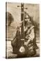 Agra, India - Lady Sitar Player-null-Stretched Canvas