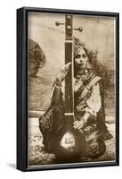 Agra, India - Lady Sitar Player-null-Framed Photographic Print