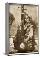 Agra, India - Lady Sitar Player-null-Framed Photographic Print