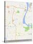 Agra, India Map-null-Stretched Canvas