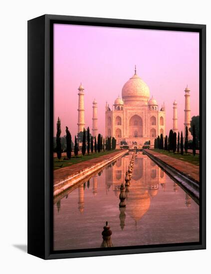 Agra, India, Wonder of the Taj Mahal-Bill Bachmann-Framed Stretched Canvas