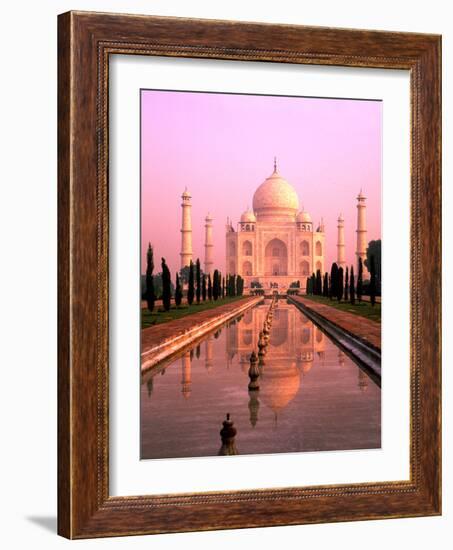 Agra, India, Wonder of the Taj Mahal-Bill Bachmann-Framed Photographic Print