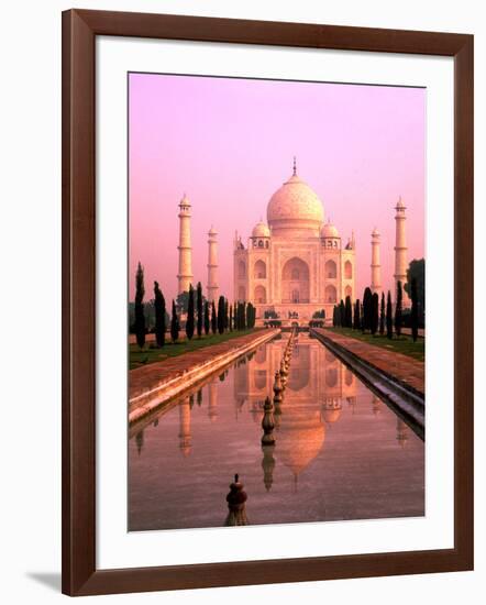 Agra, India, Wonder of the Taj Mahal-Bill Bachmann-Framed Photographic Print