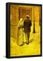 Agrande Man and Woman on the Street Art Print Poster-null-Framed Poster