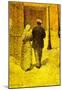 Agrande Man and Woman on the Street Art Print Poster-null-Mounted Poster