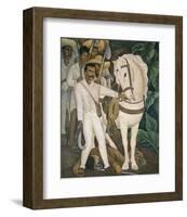 Agrarian Leader Zapata-Diego Rivera-Framed Art Print