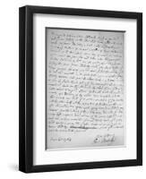 Agreement by Oliver Goldsmith to write for James Dodsley, 31st March 1763., 1899-Oliver Goldsmith-Framed Giclee Print