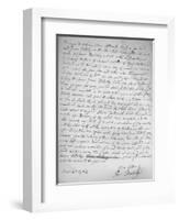 Agreement by Oliver Goldsmith to write for James Dodsley, 31st March 1763., 1899-Oliver Goldsmith-Framed Giclee Print