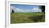 Agricultural field with fence near Mrauk U, Rakhine State, Myanmar-null-Framed Photographic Print