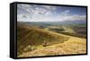 Agricultural Landscape, Cambrian Mountains, Pumlumon Living Landscape Project, Ceredigion, Wales-Peter Cairns-Framed Stretched Canvas