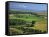 Agricultural Landscape, in the Valley of the Little Bighorn River, Near Billings, Montana, USA-Waltham Tony-Framed Stretched Canvas