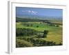 Agricultural Landscape, in the Valley of the Little Bighorn River, Near Billings, Montana, USA-Waltham Tony-Framed Photographic Print