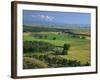 Agricultural Landscape, in the Valley of the Little Bighorn River, Near Billings, Montana, USA-Waltham Tony-Framed Photographic Print