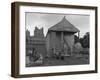 Agricultural Stand at the Royal Show at Wollaton Hall, Nottingham, Nottinghamshire, July 1954-Michael Walters-Framed Photographic Print