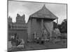 Agricultural Stand at the Royal Show at Wollaton Hall, Nottingham, Nottinghamshire, July 1954-Michael Walters-Mounted Photographic Print