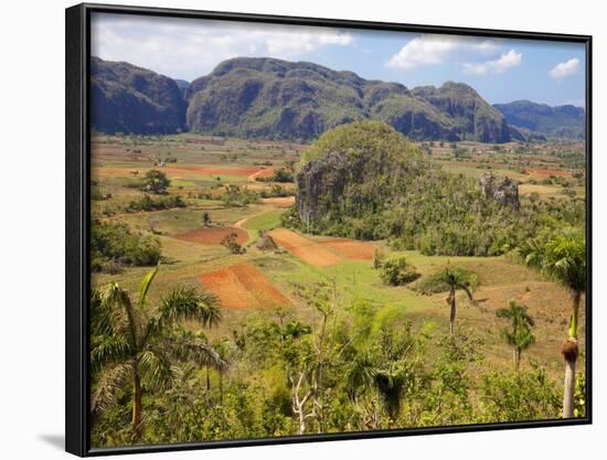 Agriculture in the Dramatic Valle De Vinales, Pinar Del Rio Province, Cuba-Martin Child-Framed Photographic Print