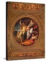 Agriculture, Pomona, Ceres and Neptune, from the Ceiling of the Library-Battista Franco-Stretched Canvas