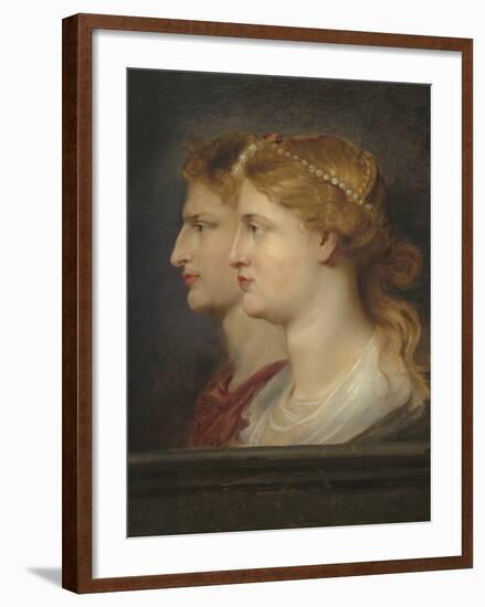 Agrippina and Germanicus, 1614-Peter Paul Rubens-Framed Giclee Print