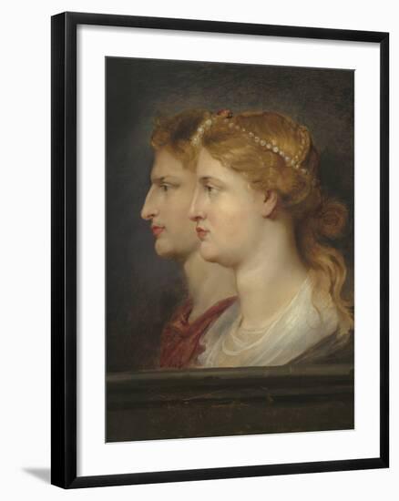 Agrippina and Germanicus, 1614-Peter Paul Rubens-Framed Giclee Print