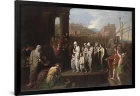 Agrippina Landing at Brundisium with the Ashes of Germanicus, 1768-Benjamin West-Framed Giclee Print