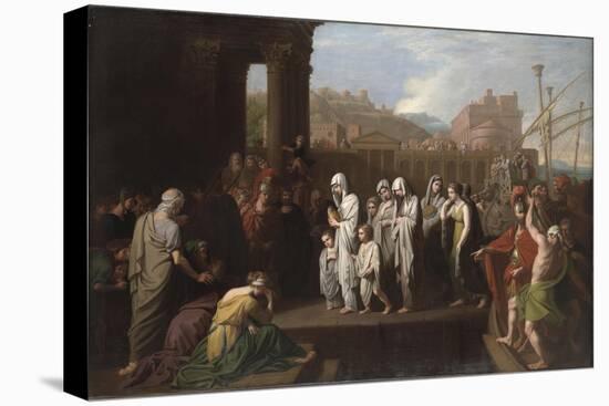 Agrippina Landing at Brundisium with the Ashes of Germanicus, 1768-Benjamin West-Stretched Canvas